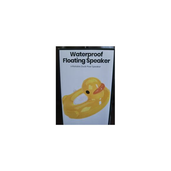 Waterproof Floating Duck Speaker Inflatable Bluetooth Speaker for Pool Bath NEW - Picture 2 of 3